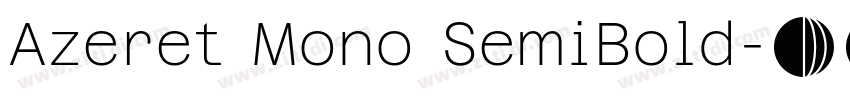 Azeret Mono SemiBold字体转换